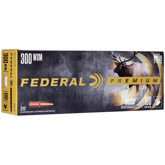 FED VITAL-SHOK 300WSM 180GR PARTITION 20/10 - Ammunition